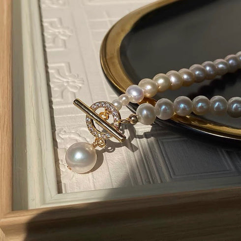 Freshwater Pearl Pendant Collar Necklace